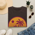 Retro Sunset Palm T-Shirt — Vintage Beach Vibe Graphic Tee